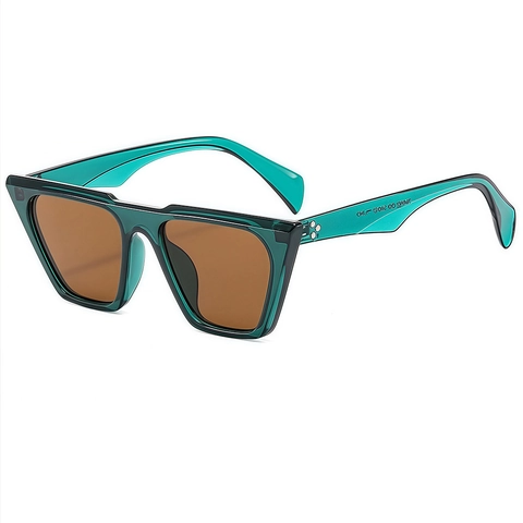Oversized Polygonal Sunglasses Retro PC Frame AC Lens UV400 Protection Star Rivets Fashion Shades For Men Women