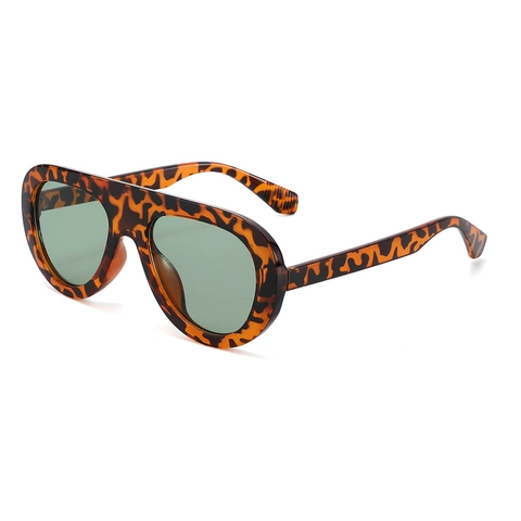 Lunettes De Soleil Surdimensionnées Protection UV400 Monture PC Style Aviateur Vintage Mode Streetwear Pour Femmes Hommes