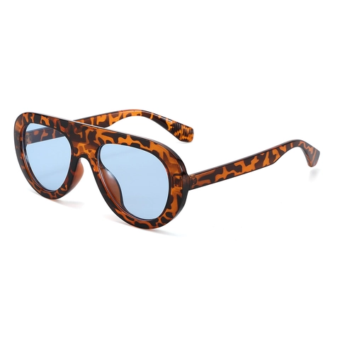 Lunettes De Soleil Surdimensionnées Protection UV400 Monture PC Style Aviateur Vintage Mode Streetwear Pour Femmes Hommes