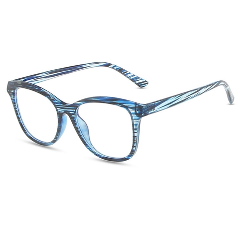 Lunettes Anti Lumière Bleue Rétro Mode Petite Monture Carrée PC Lunettes Verres Unis Unisex Style Simple