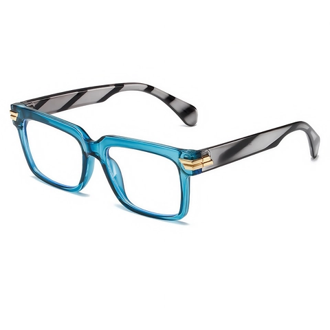 Occhiali Montatura Quadrata Retrò Materiale PC Anti Luce Blu Moda Ottica Per Uomini Donne Unisex