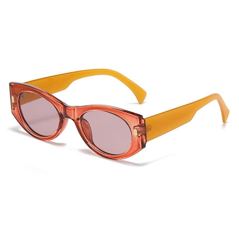 Fashion Cat Eye Sunglasses UV400 Protection PC Frame Small Frame Retro Style Sun Glasses For Women And Men