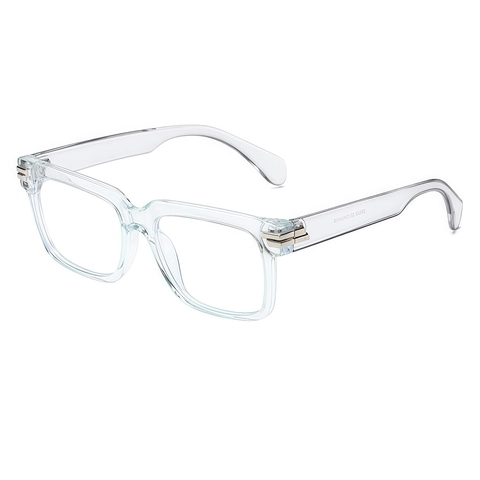 Occhiali Montatura Quadrata Retrò Materiale PC Anti Luce Blu Moda Ottica Per Uomini Donne Unisex