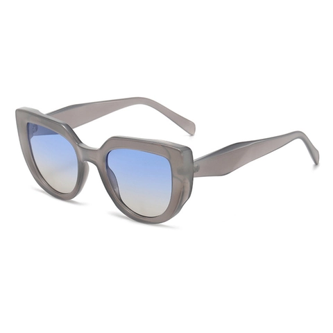 Occhiali Da Sole Vintage Cat Eye Da Donna Protezione UV Montatura In PC Blocchi Di Colore Leopardo Trendy Chic Retro