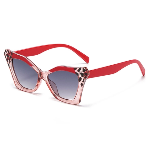 Occhiali Da Sole Montatura Farfalla PC UV400 Protezione Stampa Leopardata Moda Retrò Chic Di Tendenza Per Donna