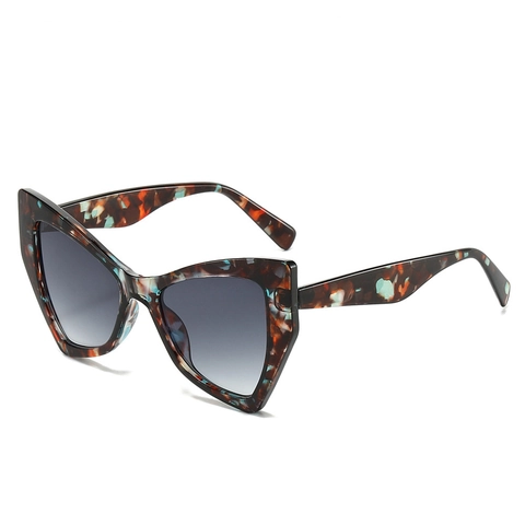 Occhiali Da Sole Occhio Di Gatto Vintage Oversize Montatura In PC Protezione UV400 Moda Retro Per Donna Uomo