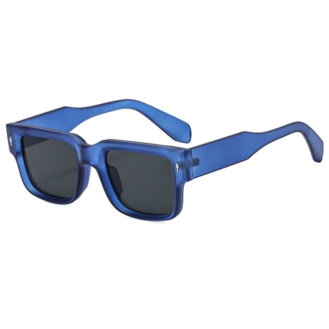 Square Sunglasses Retro Oversized PC Frame UV400 Protection Fashion Rivet Decor Unisex Eyewear For Driving Travel