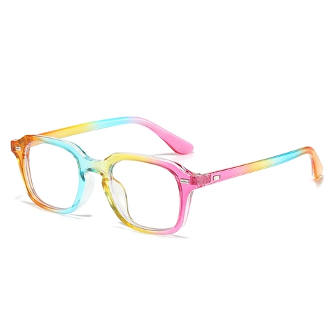 Occhiali Da Vista Quadrati Vintage Anti Luce Blu Montatura PC Moda Retrò Con Decorazione Borchie Argento Per Adulti