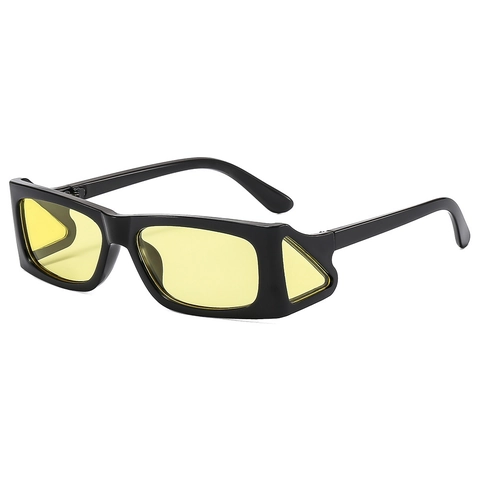 Lunettes De Soleil Rectangulaires Avec Protections Latérales Protection UV400 Style Hip Hop Cyberpunk Pour Hommes Femmes