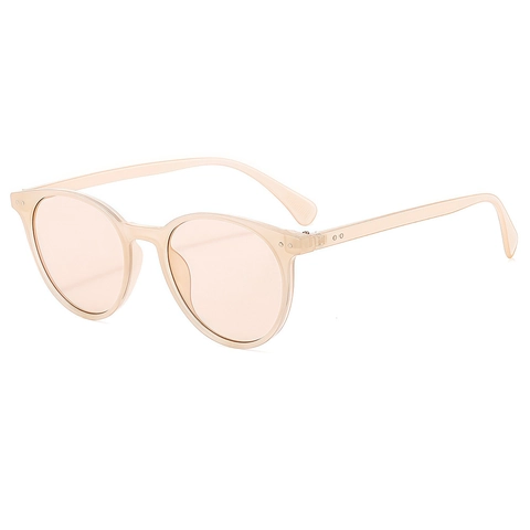 Gafas De Sol Redondas Retro PC Protección UV400 Gafas De Moda Coloridas Para Exteriores Unisex