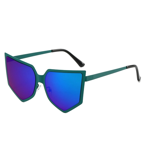 Gafas De Sol Geométricas De Gran Tamaño Montura De Metal Irregular Moderno Protección UV400 Vintage Unisex