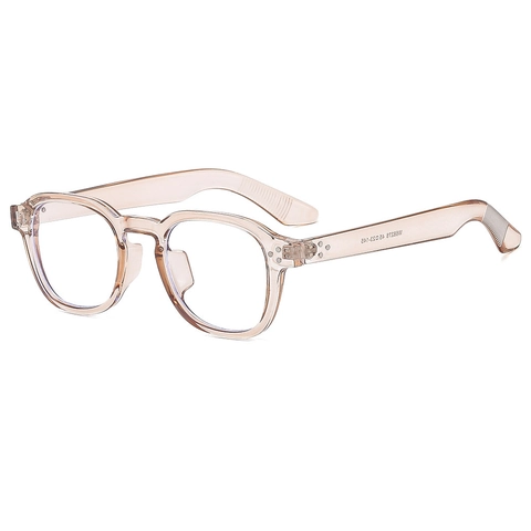Lunettes Vintage Carrées Petit Cadre PC Anti Lumière Bleue Mode Pour Adultes Lunettes Décoratives Transparentes Bureau
