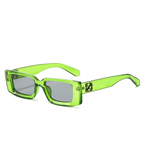 Occhiali Da Sole Quadrati Retro Montatura PC Protezione UV Moda Occhiali Rettangolari Per Uomo Donna
