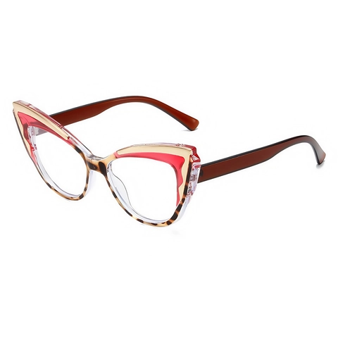 Montatura Occhiali Occhio Di Gatto Donna Vintage Moda Filtro Luce Blu PC AC Grandi Occhiali Quadrati