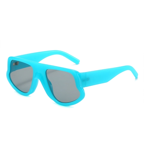 Oversized Irregular Sunglasses PC Thick Frame UV400 Protection Outdoor Trendy Retro Fashion Shades For Women Men