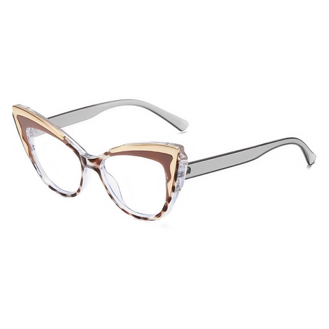 Montatura Occhiali Occhio Di Gatto Donna Vintage Moda Filtro Luce Blu PC AC Grandi Occhiali Quadrati