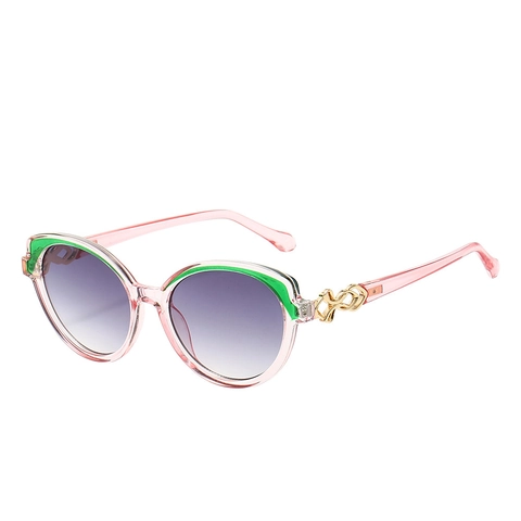 Occhiali Da Sole Retro Cat Eye Protezione UV Lenti Sfumate Montura PC Cerniere Metalliche Moda Occhiali Da Donna