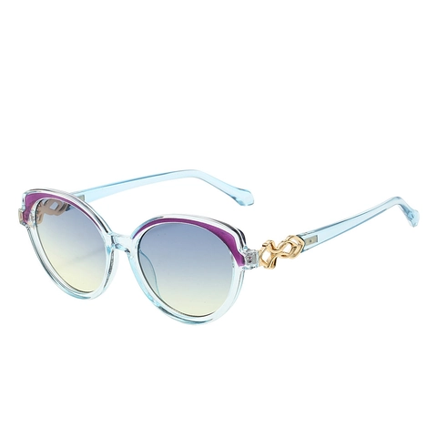Occhiali Da Sole Retro Cat Eye Protezione UV Lenti Sfumate Montura PC Cerniere Metalliche Moda Occhiali Da Donna