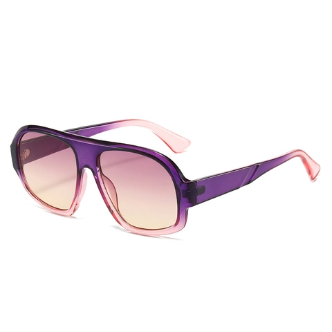Oversized Aviator Sunglasses Vintage Retro PC Frame UV400 Protection Gradient Lens Fashion Trendy Outdoor Eyewear Unisex