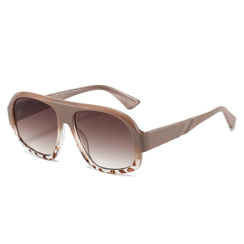 Oversized Aviator Sunglasses Vintage Retro PC Frame UV400 Protection Gradient Lens Fashion Trendy Outdoor Eyewear Unisex