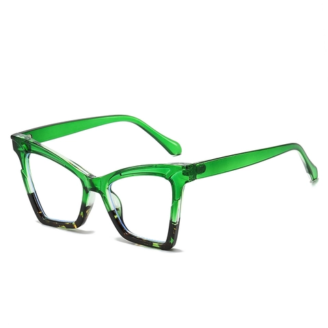 Montatura Per Occhiali Cat Eye Anti Luce Blu PC Moda Grande Cornice Vintage Donne Occhiali Stile Retrò Eyewear