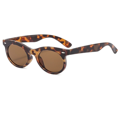 Retro Oval Sunglasses PC Frame UV400 Protection Small Frame Vintage Trendy Outdoor Eyewear For Women Men