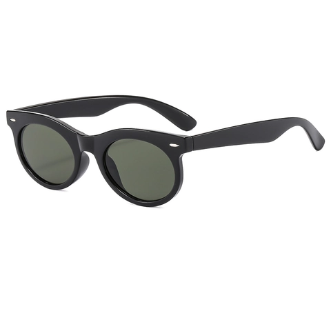 Retro Oval Sunglasses PC Frame UV400 Protection Small Frame Vintage Trendy Outdoor Eyewear For Women Men