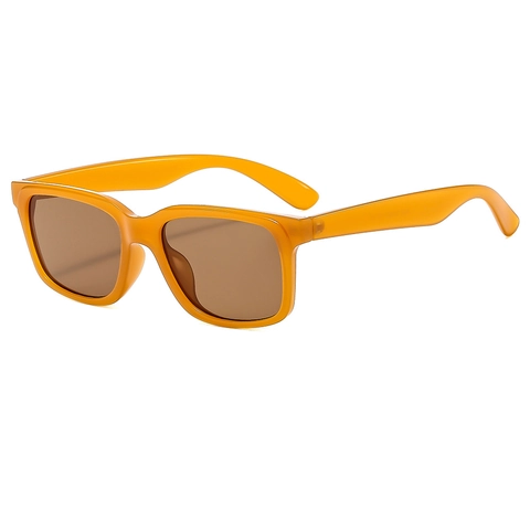 Occhiali Da Sole Quadrati Montatura PC Protezione UV400 Oversize Retro Vintage All Aperto Moda Viaggio Unisex