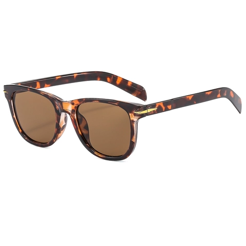 Vintage Square Sunglasses UV400 Protection PC Frame Metal Arrow Decor Retro Fashion Eyewear For Men And Women Outdoor