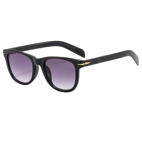 Vintage Square Sunglasses UV400 Protection PC Frame Metal Arrow Decor Retro Fashion Eyewear For Men And Women Outdoor