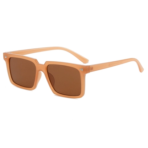 Vintage Square Sunglasses PC Frame AC Lens UV Protection Retro Fashion Sun Glasses Outdoor Streetwear Unisex Rivet Decor