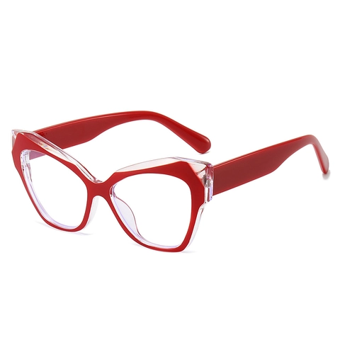 Occhiali Occhio Di Gatto Anti Luce Blu Montatura Donne Acetato Retrò Decorativo Senza Prescrizione
