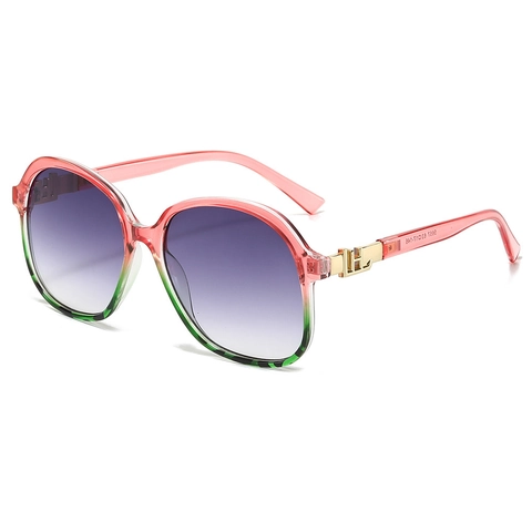 Fashion Square Large Frame Sunglasses UV400 Protection Gradient PC Lens Plastic Metal Frame Retro Outdoor For Women
