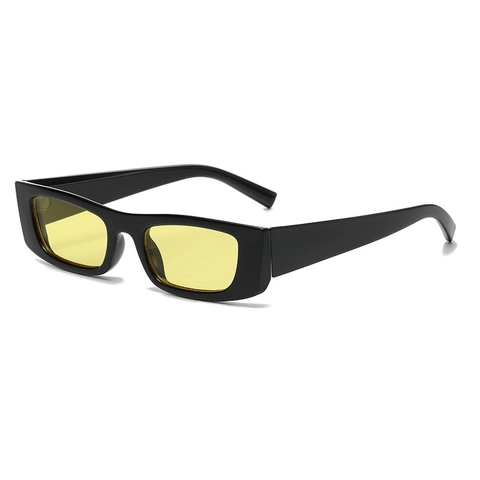Rectangular Sunglasses Retro Small Frame PC UV400 Protection Outdoor Street Fashion Trendy Eyewear Unisex