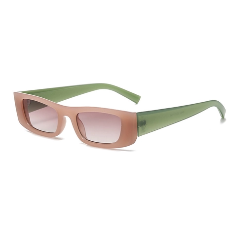 Rectangular Sunglasses Retro Small Frame PC UV400 Protection Outdoor Street Fashion Trendy Eyewear Unisex