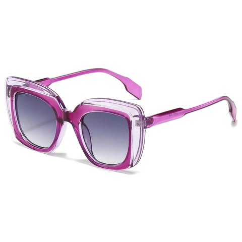 Oversized Square Sunglasses Double Layer PC Frame UV400 Protection Retro Fashion Trendy INS Style For Women Men Outdoor