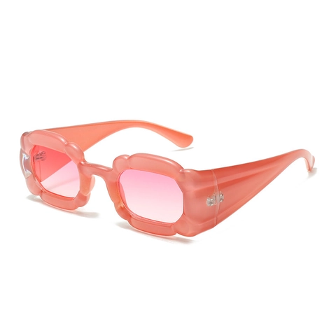 Petal Shape Irregular Sunglasses Y2K Thick PC Frame UV400 Protection Candy Colors Retro Fashion Eyewear For Women