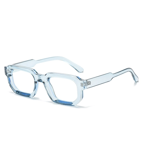 Occhiali Montatura Quadrata Vintage Materiale PC Blocco Luce Blu Lenti Chiare Per Ufficio Quotidiano Moda Geometrica