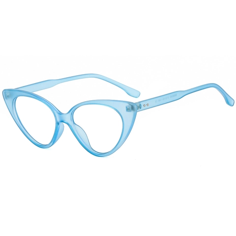 Montura De Gafas Cat Eye PC Anti Luz Azul Retro Vintage Moda Lente Clara Gafas Ópticas Para Mujeres Hombres