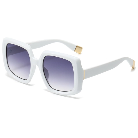 Square Large Frame Sunglasses PC Gradient Lens UV400 Protection Fashion Outdoor Eyewear For Women Elegant