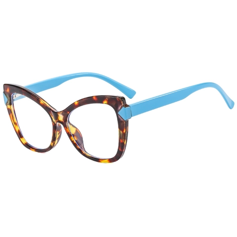 Montature Per Occhiali Occhio Di Gatto Anti Luce Blu Retro PC Occhiali Ottici Lenti Chiare Per Donne Adulti