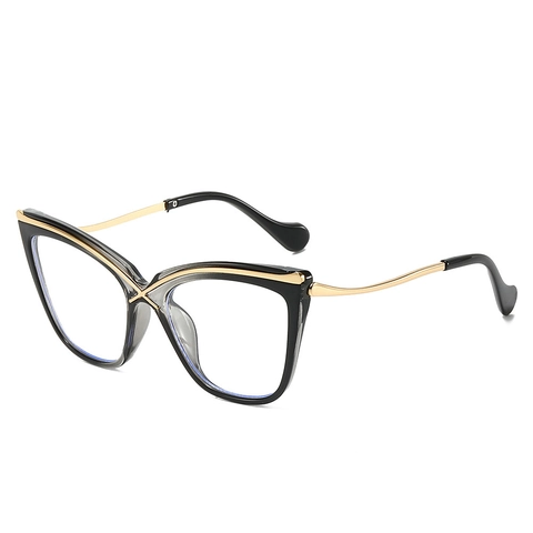 Occhiali Da Sole Cat Eye Alla Moda Protezione UV Montura In Metallo PC Lenti Sfumate Vintage Per Donna Uomo