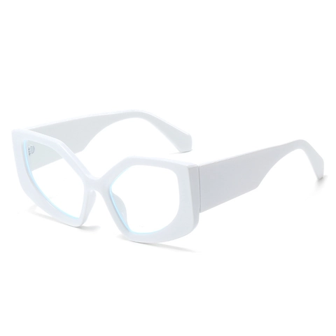 Occhiali Anti Luce Blu Gatto Moda Farfalla Geometrica Montatura In Policarbonato Retro Arcobaleno Gradiente Per Donne
