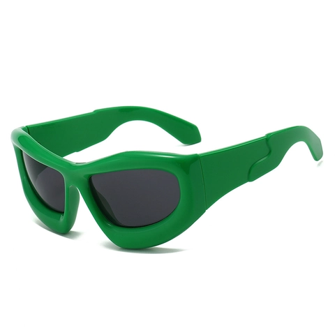 Gafas De Sol Y2K Bubble Futuristas Oversized Wraparound Protección UV400 Montura PC Outdoor Hip Hop Unisex