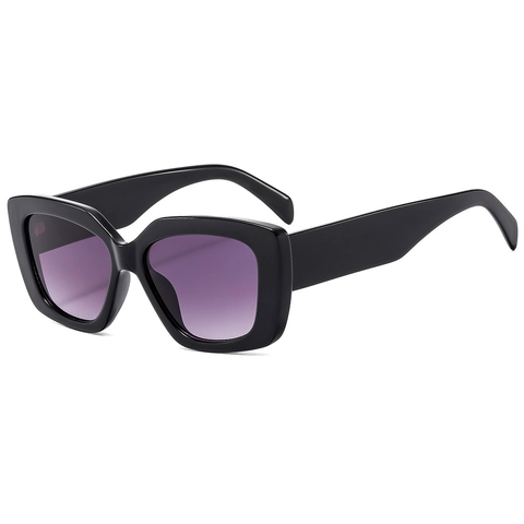 Occhiali Da Sole Quadrati Oversize Montatura PC Protezione UV400 Retro Moderno Vintage Chic Lenti Sfumate Per Donne Uomini