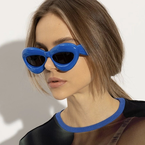 Occhiali Da Sole Oversize Y2K Con Montatura Gonfiabile E Protezione UV400 Occhiali Alla Moda Per Uomini Donne Festa All Aperto