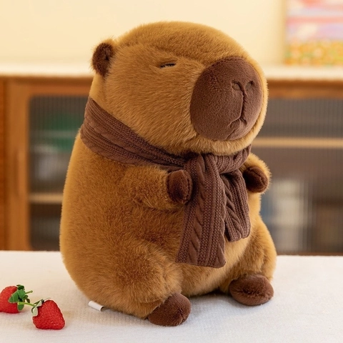 Cute Capybara Plush Toy Stuffed Animal Doll Soft Cartoon Toy Birthday Gift For Kids