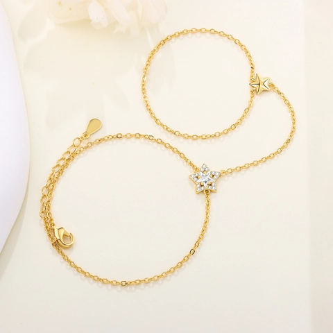 Ciondoli Natalizi di Moda Rame Strass Smalto Babbo Natale Renna Pupazzo di Neve Ciondolo Oro Stella Bracciale Schiavo Gioielli Accessori