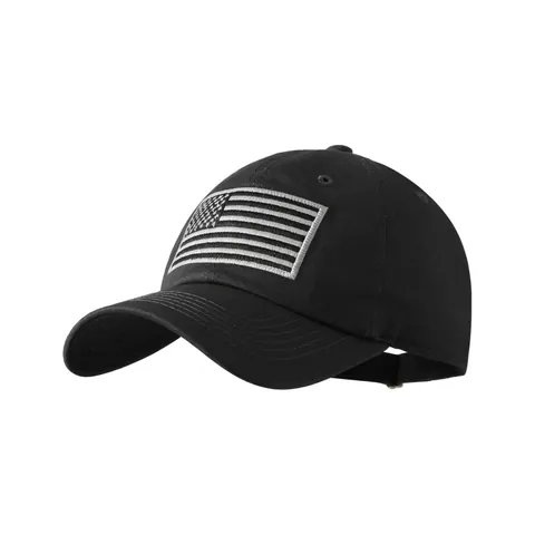 Cappellino da Baseball in Cotone Lavato Uomo Donna Vintage Distressed Ricamo Bandiera USA Cappello con Visiera Parasole Regolabile Moda Sport