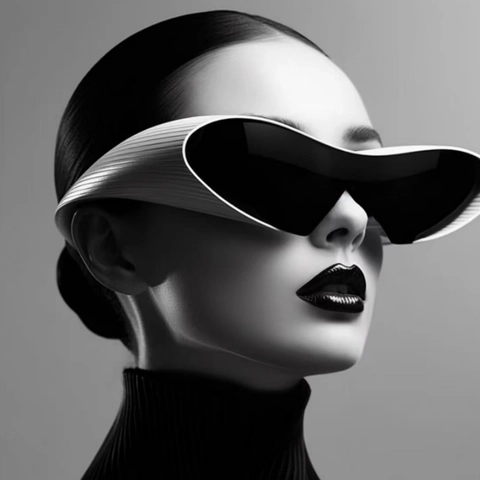 Futuristic Wrap Around Sunglasses PC Frame Lenses UV400 Protection Steampunk Y2K Cyberpunk Eyewear Fashion Party Unisex